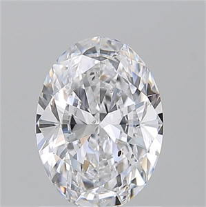 Picture of Natural Diamond 1.20 Carats, Oval with  Cut, D Color, SI2 Clarity and Certified by GIA