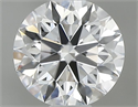 Diamante Natural 0.45 quilates, Redondo , Color D, claridad VVS2 y certificado GIA