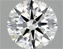 Lab Grown Diamond 1.10 Carats, Round with Ideal Cut, D Color, VVS2 Clarity and Certified by IGI