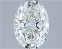 Natural Diamond 1.50 Carats, Oval with  Cut, I Color, SI2 Clarity and Certified by IGI