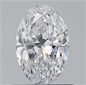 Natural Diamond 0.70 Carats, Oval with  Cut, D Color, VS1 Clarity and Certified by GIA