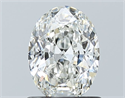 Diamante Natural 0.90 quilates, Ovalado , Color H, claridad VVS2 y certificado GIA