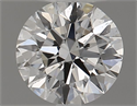 Natural Diamond 0.40 Carats, Round with Excellent Cut, H Color, SI2 Clarity and Certified by GIA