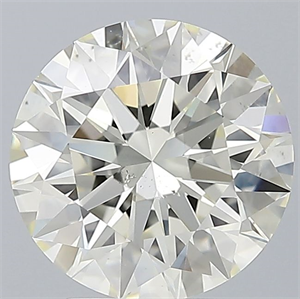 Picture of Natural Diamond 3.02 Carats, Round with Excellent Cut, K Color, SI1 Clarity and Certified by IGI