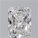 Natural Diamond 2.01 Carats, Radiant with  Cut, E Color, VS2 Clarity and Certified by GIA