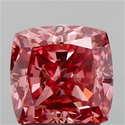 Picture of Lab Grown Diamond 1.81 Carats, CUSHION MODIFIED with  Cut, Fancy Vivid Pink Color, VS2 Clarity and Certified by IGI