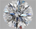 Natural Diamond 2.86 Carats, Round with Excellent Cut, E Color, VVS2 Clarity and Certified by GIA