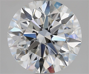 Picture of Natural Diamond 2.86 Carats, Round with Excellent Cut, E Color, VVS2 Clarity and Certified by GIA