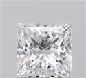 Natural Diamond 0.76 Carats, Princess with  Cut, E Color, SI1 Clarity and Certified by GIA