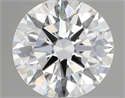 Lab Grown Diamond 1.02 Carats, Round with Ideal Cut, F Color, VVS2 Clarity and Certified by IGI
