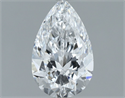 Natural Diamond 0.84 Carats, Pear with  Cut, D Color, VS1 Clarity and Certified by GIA