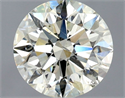 Natural Diamond 1.52 Carats, Round with Excellent Cut, K Color, SI2 Clarity and Certified by IGI