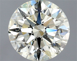 Picture of Natural Diamond 1.52 Carats, Round with Excellent Cut, K Color, SI2 Clarity and Certified by IGI