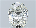 Natural Diamond 1.01 Carats, Oval with  Cut, H Color, VS2 Clarity and Certified by GIA