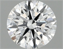 Lab Grown Diamond 1.07 Carats, Round with Ideal Cut, D Color, VVS2 Clarity and Certified by IGI