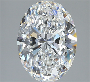 Picture of Natural Diamond 2.51 Carats, Oval with  Cut, F Color, VS2 Clarity and Certified by GIA