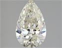 Natural Diamond 1.50 Carats, Pear with  Cut, K Color, SI2 Clarity and Certified by GIA