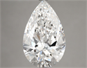 Diamante Natural 5.06 quilates, De pera , Color E, claridad VVS1 y certificado GIA