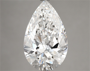 Foto Diamante Natural 5.06 quilates, De pera , Color E, claridad VVS1 y certificado GIA de