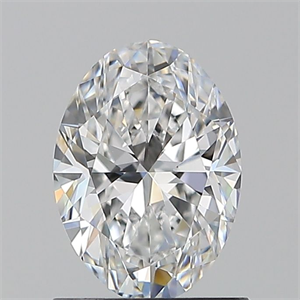 Picture of Natural Diamond 1.00 Carats, Oval with  Cut, D Color, VVS1 Clarity and Certified by GIA