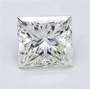 Picture of Natural Diamond 1.28 Carats, Princess with  Cut, I Color, SI2 Clarity and Certified by GIA