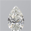 Natural Diamond 0.70 Carats, Pear with  Cut, H Color, SI1 Clarity and Certified by GIA