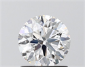 Lab Grown Diamond 1.04 Carats, Round with Ideal Cut, D Color, VVS1 Clarity and Certified by IGI