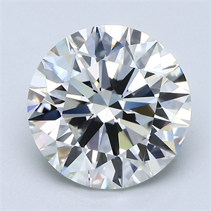 Picture of Natural Diamond 3.32 Carats, Round with Excellent Cut, H Color, VS1 Clarity and Certified by GIA