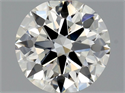 Natural Diamond 0.71 Carats, Round with Excellent Cut, J Color, IF Clarity and Certified by GIA