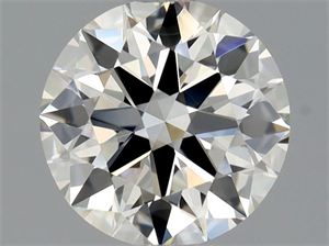 Picture of Natural Diamond 0.71 Carats, Round with Excellent Cut, J Color, IF Clarity and Certified by GIA