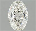 Natural Diamond 0.90 Carats, Oval with  Cut, G Color, VS2 Clarity and Certified by IGI