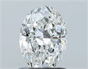 Natural Diamond 0.90 Carats, Oval with  Cut, G Color, SI1 Clarity and Certified by GIA