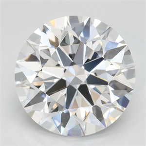Picture of Lab Grown Diamond 2.84 Carats, Round with Ideal Cut, D Color, IF Clarity and Certified by IGI