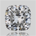 Natural Diamond 0.62 Carats, Cushion with  Cut, F Color, SI1 Clarity and Certified by GIA