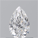 Diamante Natural 0.51 quilates, De pera , Color D, claridad VVS1 y certificado GIA
