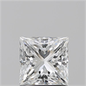 Natural Diamond 1.20 Carats, Princess with  Cut, F Color, VS1 Clarity and Certified by GIA