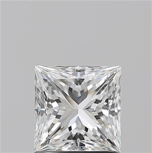 Picture of Natural Diamond 1.20 Carats, Princess with  Cut, F Color, VS1 Clarity and Certified by GIA