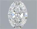 Natural Diamond 0.70 Carats, Oval with  Cut, E Color, VS2 Clarity and Certified by GIA