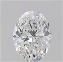 Natural Diamond 0.90 Carats, Oval with  Cut, E Color, VS1 Clarity and Certified by GIA