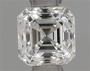 Picture of Natural Diamond 0.47 Carats, Asscher with  Cut, G Color, SI1 Clarity and Certified by IGI