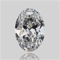 Natural Diamond 0.52 Carats, Oval with  Cut, F Color, VVS1 Clarity and Certified by GIA
