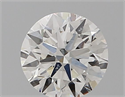 Natural Diamond 0.40 Carats, Round with Very Good Cut, H Color, SI1 Clarity and Certified by GIA