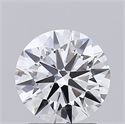 Lab Grown Diamond 1.51 Carats, Round with Ideal Cut, D Color, VVS1 Clarity and Certified by IGI