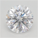 Lab Grown Diamond 3.26 Carats, Round with Excellent Cut, D Color, VVS2 Clarity and Certified by GIA