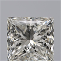 Natural Diamond 0.70 Carats, Princess with  Cut, I Color, VVS1 Clarity and Certified by GIA