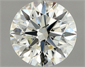 Natural Diamond 0.80 Carats, Round with Excellent Cut, L Color, VVS1 Clarity and Certified by GIA