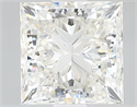 Natural Diamond 1.84 Carats, Princess with  Cut, J Color, SI1 Clarity and Certified by GIA
