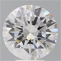 Lab Grown Diamond 5.08 Carats, Round with Excellent Cut, E Color, VVS2 Clarity and Certified by IGI