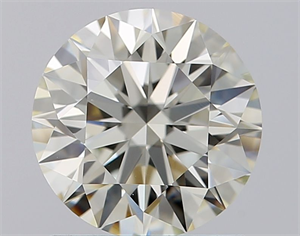 Picture of Natural Diamond 1.24 Carats, Round with Excellent Cut, J Color, VVS1 Clarity and Certified by IGI