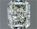 Natural Diamond 0.90 Carats, Radiant with  Cut, I Color, VVS2 Clarity and Certified by IGI